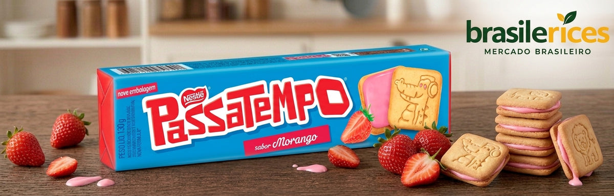 Biscoito Recheado Morango Passatempo Nestlé