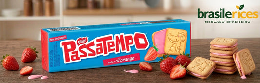 Biscoito Recheado Morango Passatempo Nestlé